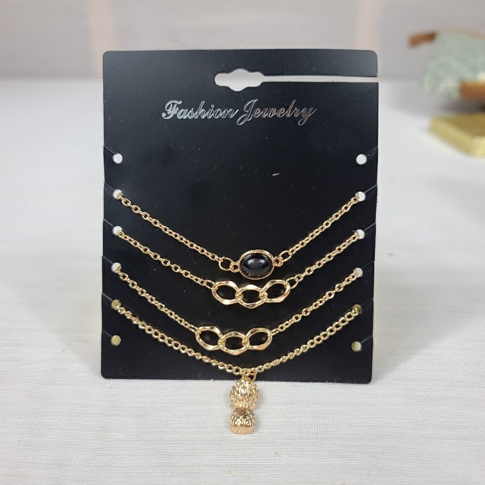 PINEAPPLE AND BLACK STONE Infinity BRACELET - Picture 9 of 15